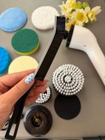براش شستشو برقی شارژی 25 وات JY-6010 اورجینال | 9 سری کاربردی برای سینک، حمام، ماشین و سطوح مختلف - تصویر 14